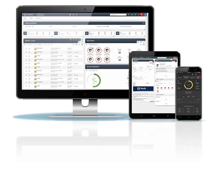 FOCUS screens on different devices