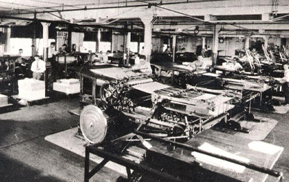 Image of Reynolds printing factory in 1927