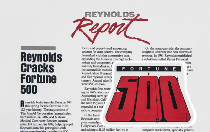 New article about Reynolds as a Fortune500 company