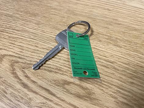 Key discount tag making