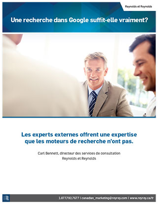 Une recherche dans Google suffit-elle vraiment? Les experts externes offrent une expertise que les moteurs de recherche n’ont pas.